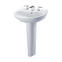 TOTO LPT241.4G#01 Supreme 4" Center Lav & Ped W/ Cefiontect Glaze -Cotton