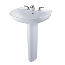 TOTO LPT242.4G#01 Prominence 4" Ctr Lav & Ped W/Cefiontect Glaze Cotton