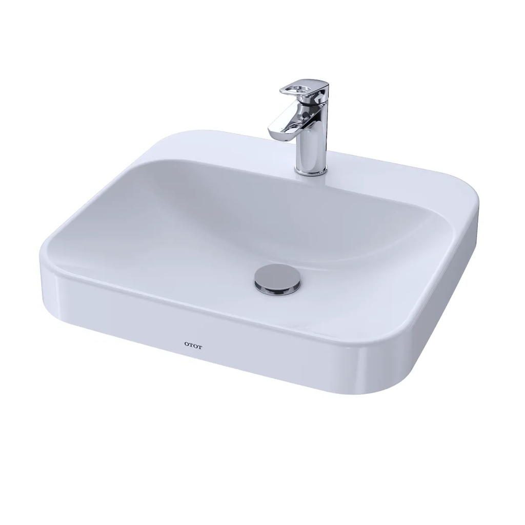 TOTO LT415.8G#01 Arvina Rectangle Vessel Lav Inset, 8" Ctr, 20" L