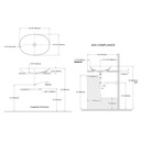 TOTO LT474G#01 Kiwami Oval Vessel Lavatory 