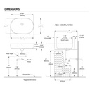 TOTO LT735#ASB Oval Vessel Lavatory