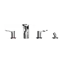 TOTO TBG01202U#CP Trim,Roman Tub Filler,Go(4H) Chrome Plated