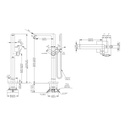 TOTO TBG02306U#PFG Freestanding Tub Top Unit Gr