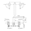 TOTO TBG03201U#BN Trim,Roman Tub Filler,Gs (3H) Brushed Nickel W/O Hs