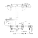TOTO TBG03202U#CP Trim,Roman Tub Filler,Gs (4H) Chrome Plated W/O Hs