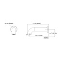 TOTO TBG11001U#MBL Tub Spout Gf