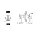 TOTO TBN01104U#CP Vol Ctrl Valve,G Chrome Plated