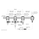 TOTO TBN02204U#PN Valve,Tub Filler(4H) Polished Nickel, Gc