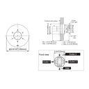 TOTO TBV01102U#MBL 3Way Div Trim W/Off G Round