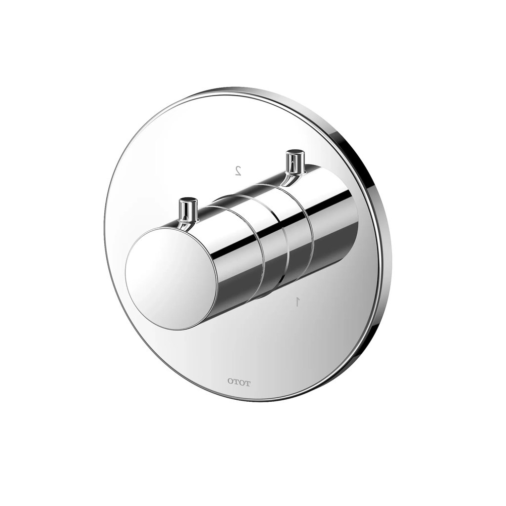 TOTO TBV01104U#CP 3Way Div Trim W/O Off,G,Round Chrome Plated