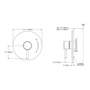TOTO TBV01801U#MBL Pb Valve Trim Round