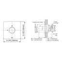TOTO TBV02101U#CP Vol Ctrl Trim,G,Square Chrome Plated