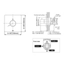 TOTO TBV02103U#BN 2Way Div Trim W/O Off,G,Square Brushed Nickel