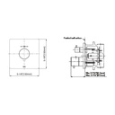 TOTO TBV02401U#CP Thermo Valve,G,Square Chrome Plated