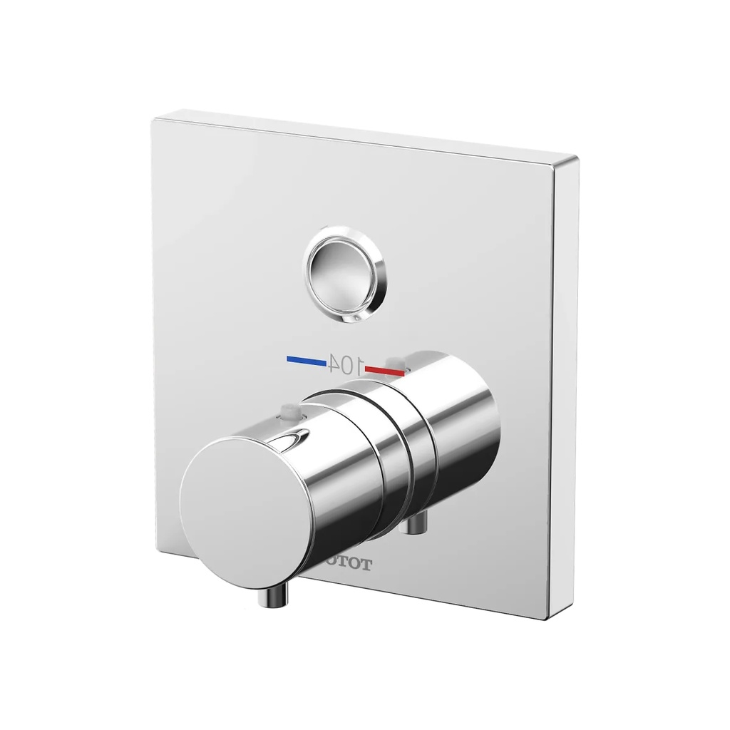 TOTO TBV02405U#CP Thermo 1Way Push Button Valve Chrome Plated W/ Shutoff