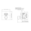 TOTO TBV02406U#CP Thermo 2Way Push Button Valve Chrome Plated W/ Shutoff