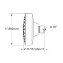 TOTO TBW01012U4#CP Sh,1 Mode,1.75Gpm,L,Modern Chrome Plated