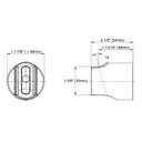TOTO TBW01025U#MBL Wall Mount Round Handshower