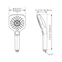 TOTO TBW02015U4#CP Hs,3 Mode,1.75Gpm,G,Square Chrome Plated