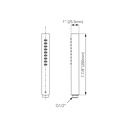 TOTO TBW02016U4#BN Hs,1Mode,1.75Gpm,G,Cylindrical Brushed Nickel