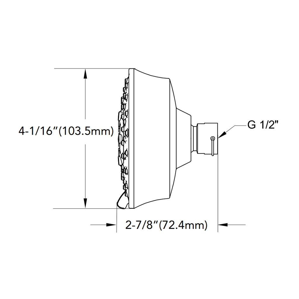 TOTO TBW03001U4#CP Sh,5 Mode,1.75Gpm,L,Classic Chrome Plated