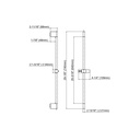 TOTO TBW07019U#MBL Slide Bar 30"