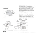TOTO TET1UAX#CP Ecoefv Exposed Toilet 1.0G Reclaimed Water