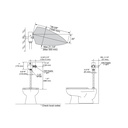 TOTO TET6UBIA32#CP Iot Efv Exposed Toilet 1.0G
