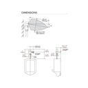 TOTO TEU1LAX#CP Ecoefv Exposed Urinal 0.5Gpf Reclaimed Water
