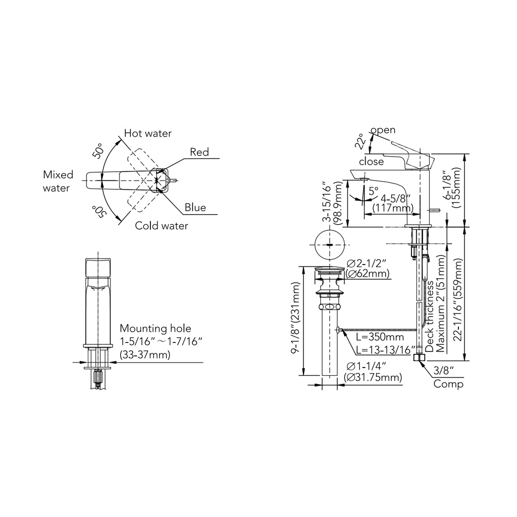 TOTO TLG07301U#CP Faucet,Single Lav,Ge 1.2Gpm Chrome Plated W/ Popup