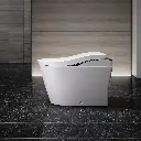TOTO MS8732CUMFG#01B Neorest Ls Integrated Smart Toilet Cotton With Black Trim