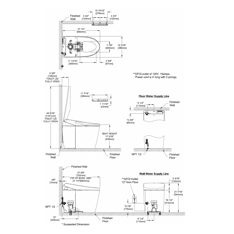 TOTO MS8551CUMFG#01 Neorest As Integrated Smart Toilet Cotton