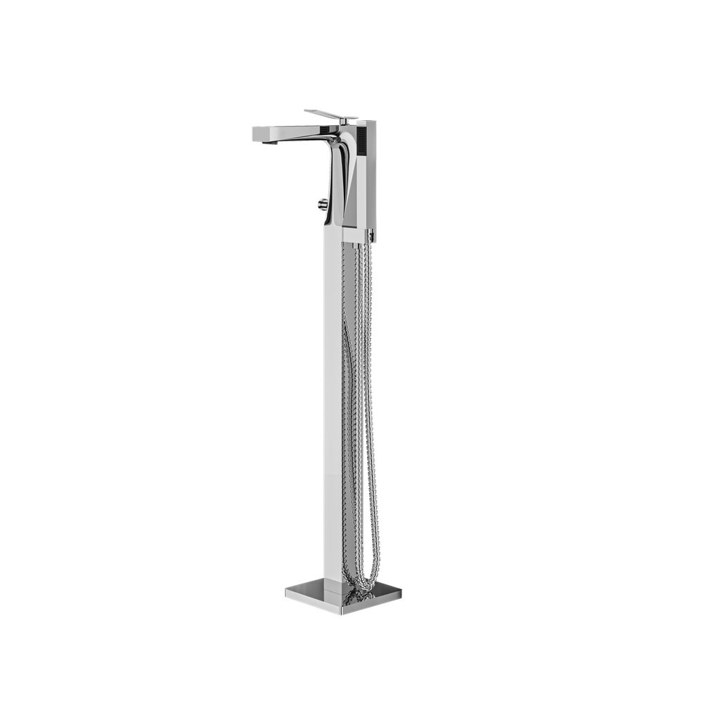 Aquabrass 19N85 Chicane Floormount Tub Filler Chrome