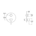 ALT 40822 Circo Uniplex P23 Trim Kit 2 Way Non-Shared Chrome 2