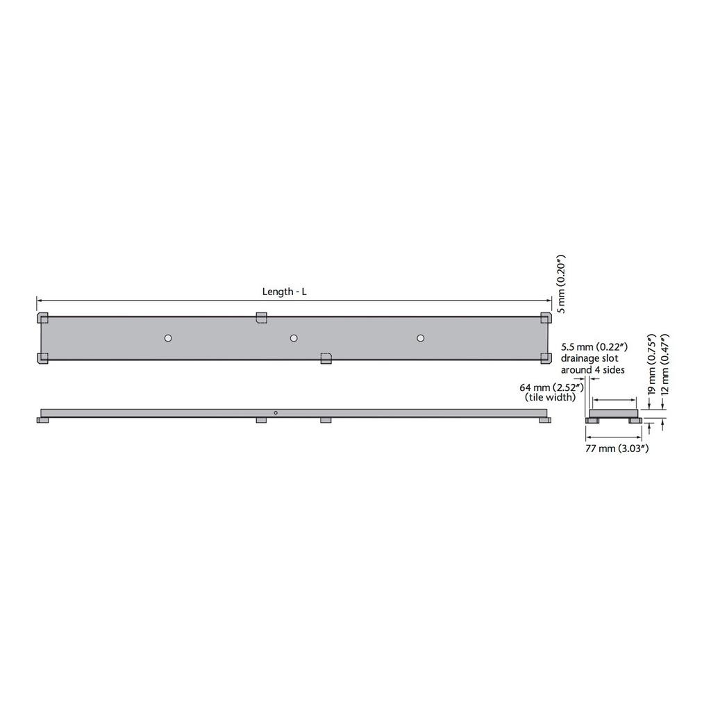 ACO 37334 Tile Stainless Steel Grate 39.37 2