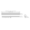 ACO 93873 Flange Edge Shower Channel Stainless Steel Body 31.50 Center Outlet 2