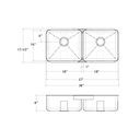 Julien 003283 Classic Sink Undermount Double L18X16X8 R18X16X8 2