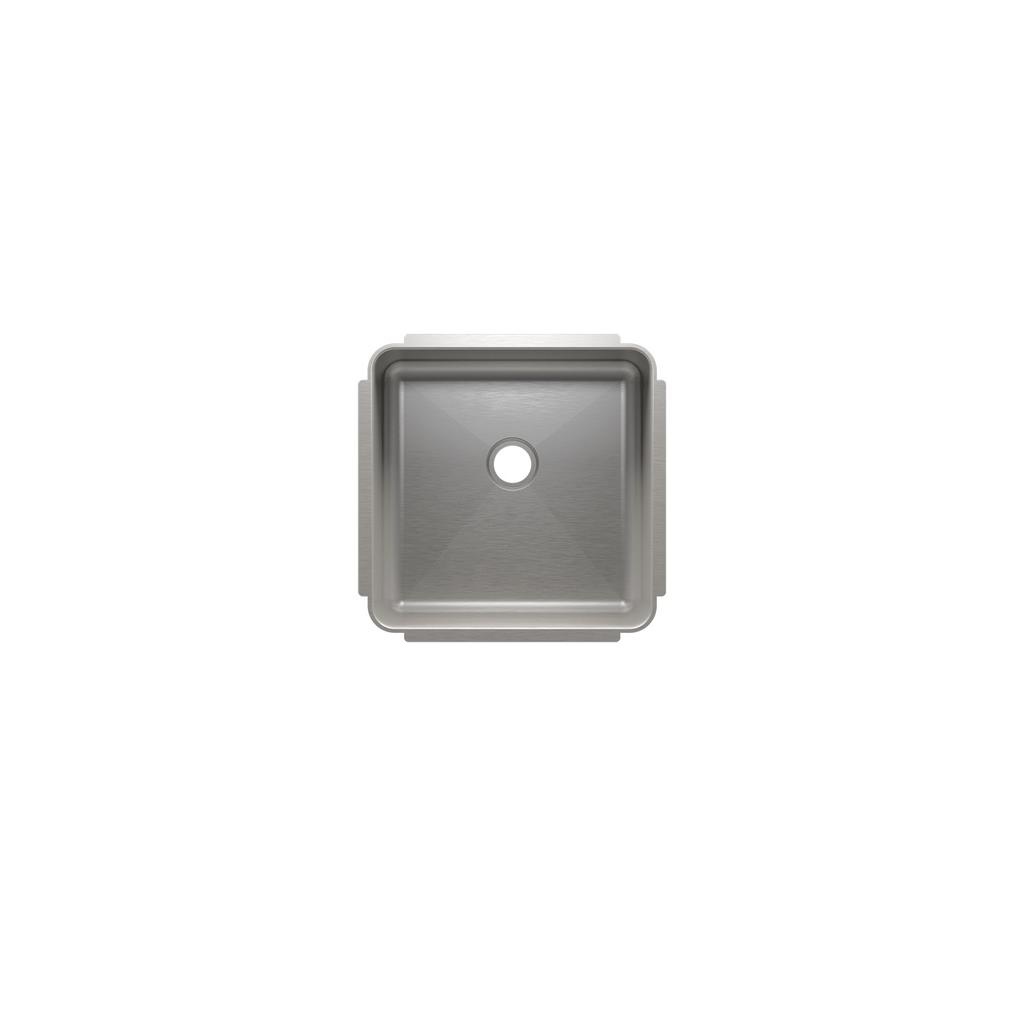 Julien 003227 Classic Bar Sink Undermount 2 Inch Drain Single 15X15X7 1