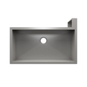 Julien 005305 Socialcorner Sink Undermount Flat Aprons Right Corner Single 35X18X10 1