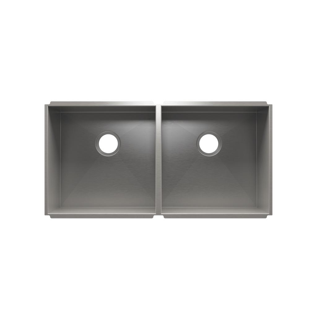 Julien 003642 Urbanedge Sink Undermount Double L18X18X10 R18X18X10 1