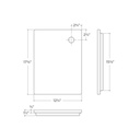 Julien 210060 Cutting Board For Fira Sink With Ledge Walnut 12-3/4X17-1/4X1-1/2 2