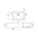 Julien 005303 Socialcorner Sink Undermount Flat Aprons Right Corner Single 29X18X10 2