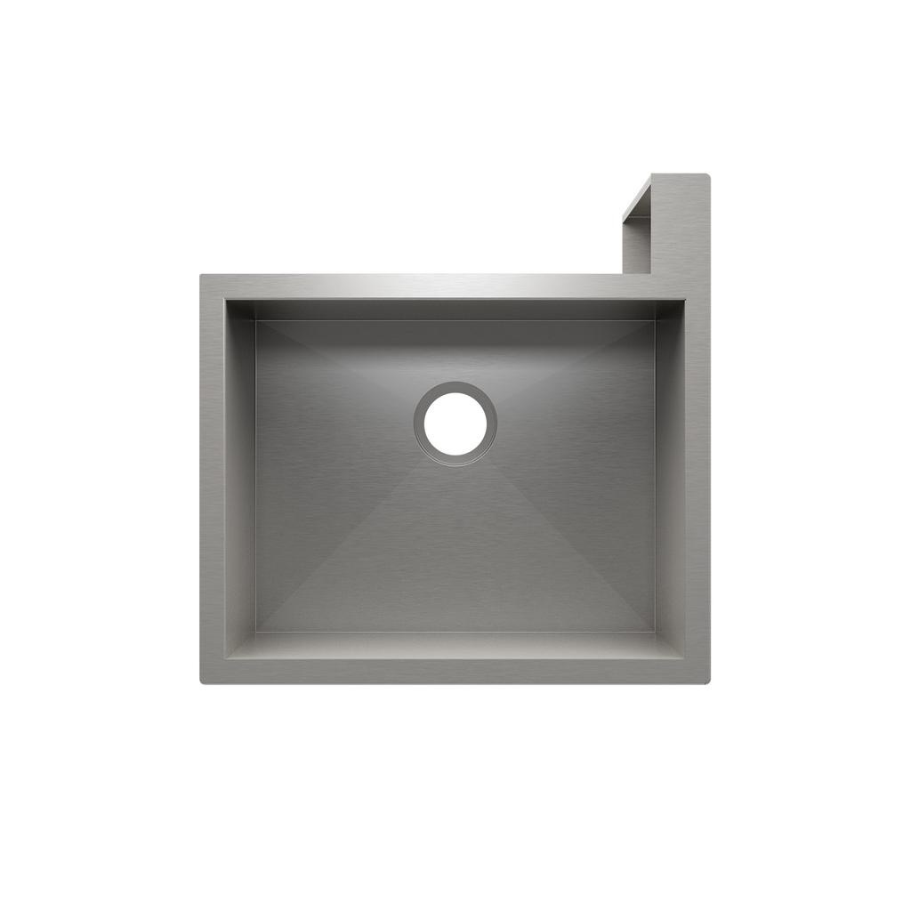 Julien 005301 Socialcorner Sink Undermount Flat Aprons Right Corner Single 23X18X10 1