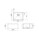 Julien 005300 Socialcorner Sink Undermount Flat Aprons Left Corner Single 23X18X10 2