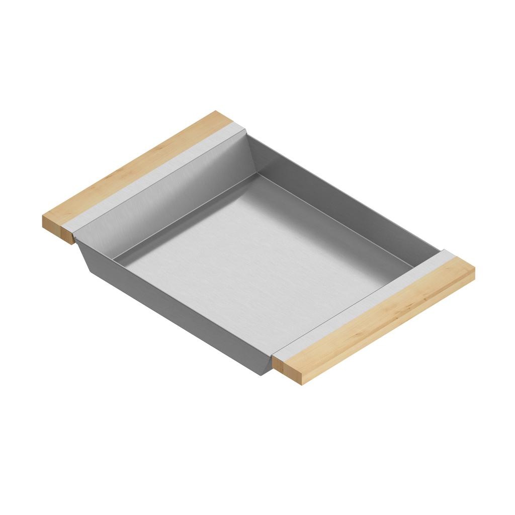 Julien 205333 Tray For 17In Sink Maple Handles 12X18X2-1/4 1