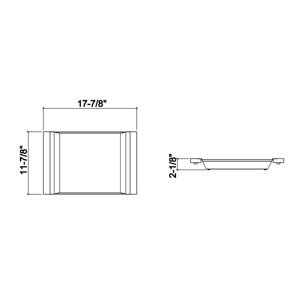 Julien 205333 Tray For 17In Sink Maple Handles 12X18X2-1/4 2