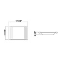 Julien 205333 Tray For 17In Sink Maple Handles 12X18X2-1/4 2