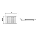 Julien 205331 Colander For 18In Sink Maple Handles 12X19X2-1/4 2