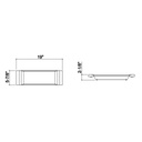 Julien 205222 Tray For 18 In Sink Walnut Handles 6X19X2-1/4 2