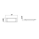 Julien 205322 Tray For 18 In Sink Maple Handles 6X19X2-1/4 2